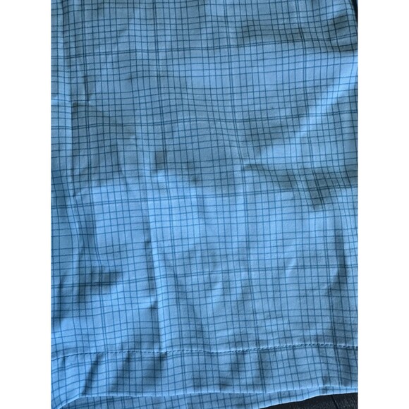 PGA TOUR Men's Check Print Performance Stretch 8" Golf Shorts Cyan Blue 38 - Picture 3 of 7